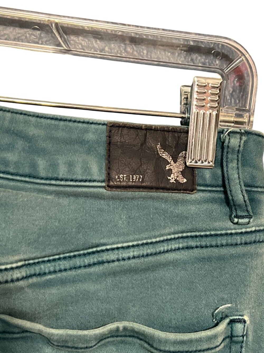 American Eagle Outfitters Sky High Jegging Teal - Picture 4 of 8